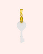 Load image into Gallery viewer, "The key to my heart" pendant - breast milk jewelry kit