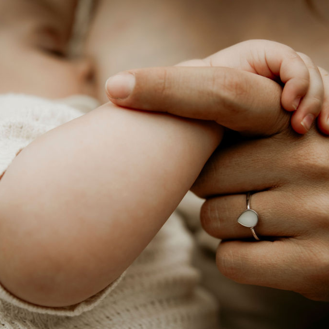 Bague ajustable goutte de lait