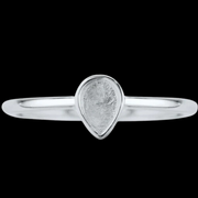 Bague ajustable goutte de lait