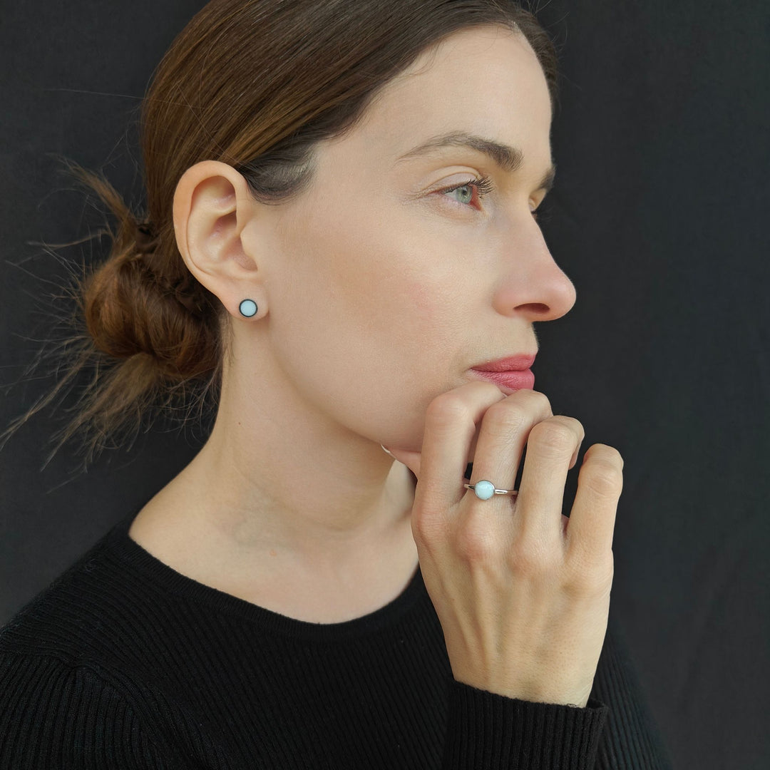"Harmony" jewelry set - pearl ring
