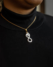 photo du pendentif bijou au lait maternel symbolisant l'amour infini