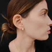 Boucles d'oreilles goutte de lait