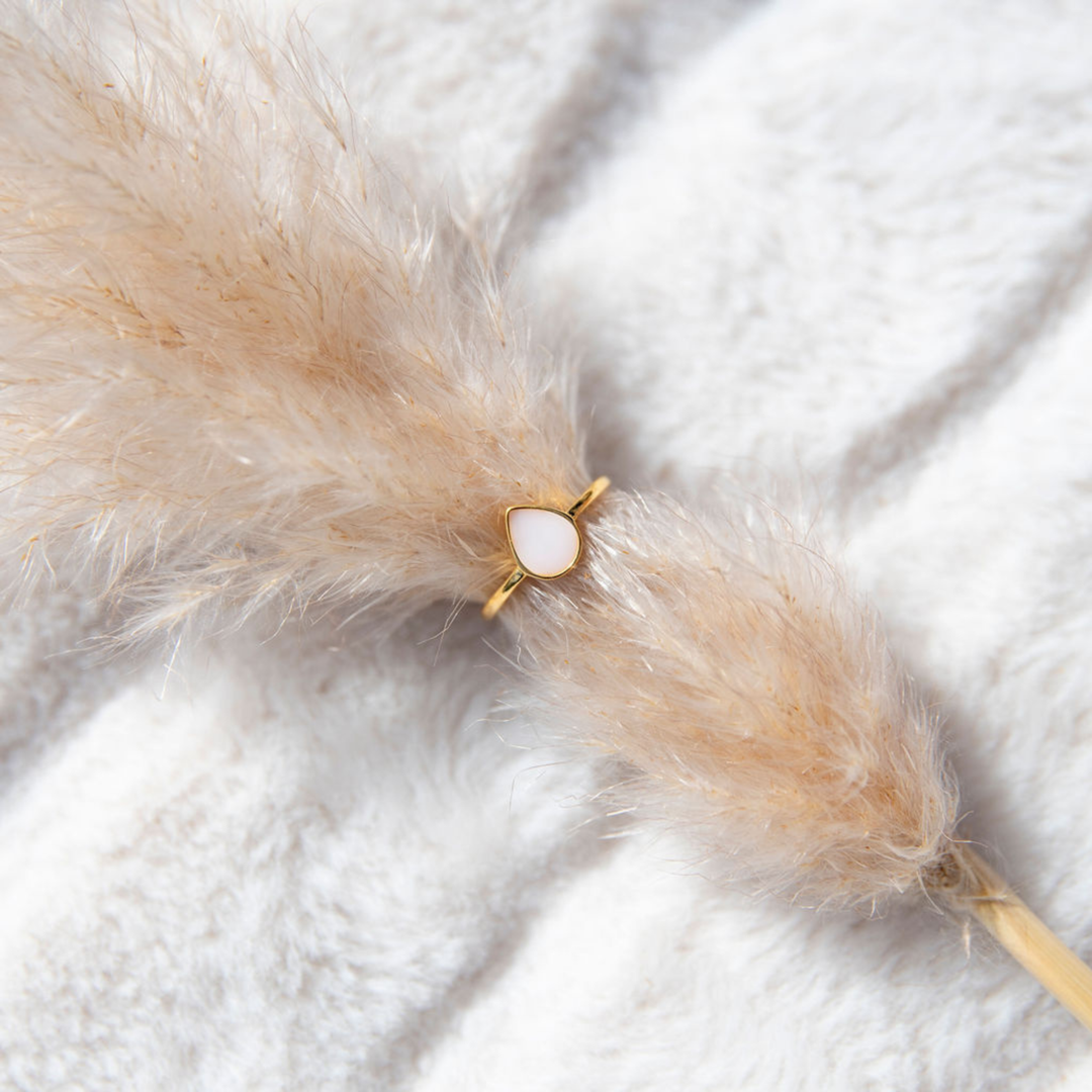 Bague ajustable goutte de lait